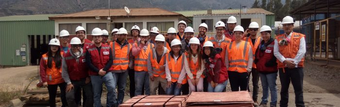Estudiantes visitan planta Amalia del Holding minero Cemin