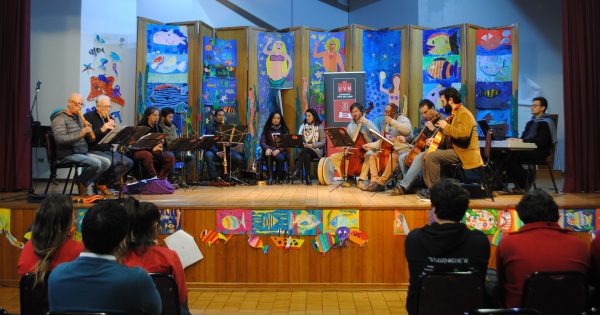 Exitosa presentación musical de grupo Mundos Reunidos en Colegio Alemán