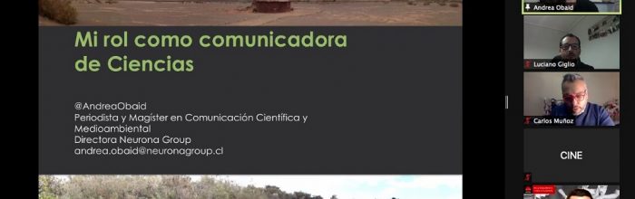 Destacada periodista y divulgadora científica participó en webinar de liderazgo UVM