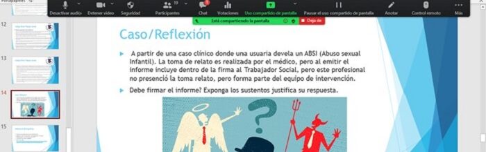 Trabajo Social UVM desarrolló charla titulada «La Ética y el Trabajo Social Familiar»