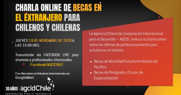 Participa de la charla para aplicar a becas en el extranjero