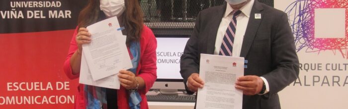 Escuela de Comunicaciones UVM oficializa convenio de colaboración con Parque Cultural de Valparaíso