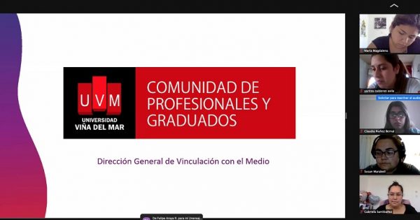 Carrera Pedagogía en Educación Diferencial UVM recibió charla de la Comunidad de Profesionales y Graduados