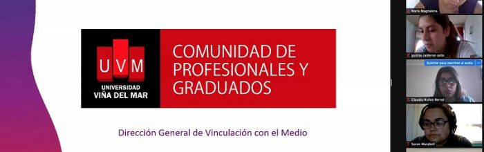 Carrera Pedagogía en Educación Diferencial UVM recibió charla de la Comunidad de Profesionales y Graduados