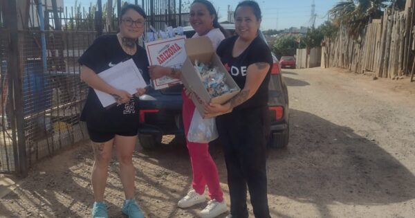 Escuela de Educación UVM realizó actividad infantil en Campamento Esperanza