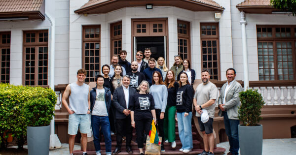 Delegación de universidad de Lituania visitó la Universidad Viña del Mar y el Distrito V21