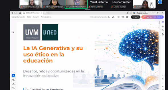 Programas de Educación UVM reciben charla sobre uso ético de la inteligencia artificial en la enseñanza