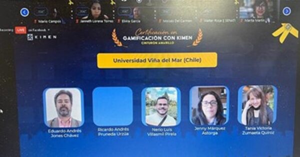 Docentes UVM certificados en Gamificación con KIMEN PM