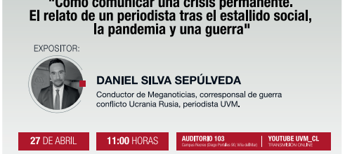 Periodista Daniel Silva estará presente en inicio de año académico de la Escuela de Comunicaciones