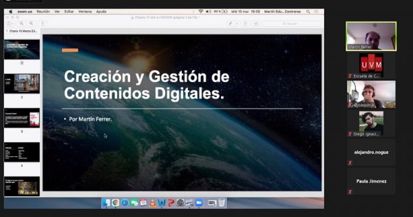 Escuela de Comunicaciones UVM realizó 2° taller de creación y gestión de contenidos digitales