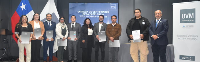 UVM entregó Beca Excelencia Titulados 2025 a 10 exalumnos para cursar programas de magíster
