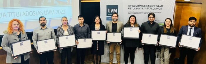UVM entregó Beca Excelencia Titulados/as a exalumnos para cursar programas de magíster