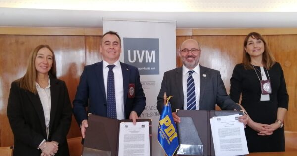 UVM firma convenio general de colaboración académica con la Policía de Investigaciones de Chile