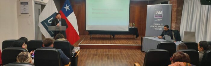 Carrera de Derecho vespertino UVM realizó charla «Funcionamiento de las Cortes de Apelaciones»