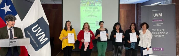 Trabajo Social UVM realizó Ceremonia de Certificación de III Escuela para Dirigencias Sociales