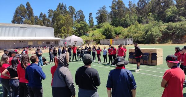 Pedagogía en Educación Física UVM desarrolló actividad con escolares en Campus Rodelillo