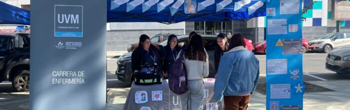 Carrera de Enfermería UVM participó en Feria de Salud en Valparaíso
