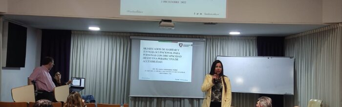 Jefa de carrera de Terapia Ocupacional expone en II Jornadas Doctorado Discapacidad de la Universidad Favaloro de Argentina