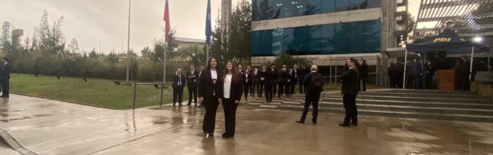 Estudiante de Trabajo Social UVM participó en formación del 91° Aniversario PDI