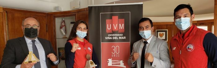 Rector UVM se reúne con Fernanda Aguirre tras su participación en Panamericano de Taekwondo