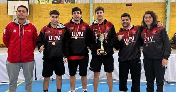 UVM se corona campeona en Tenis de Mesa Varones de Fenaude Zona Costa