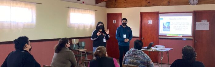 Estudiantes de Trabajo Social realizan talleres para inclusión social de personas mayores en Santa Inés