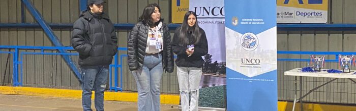 Estudiantes de Trabajo Social UVM colaboran en campeonatos de vóleibol Sub-18 de UNCO Forestal